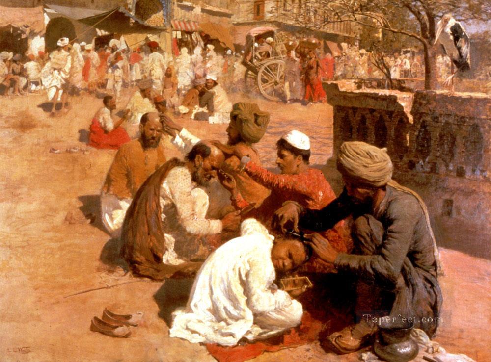 Indian Barbers Saharanpore Arabian Edwin Lord Weeks Oil Paintings